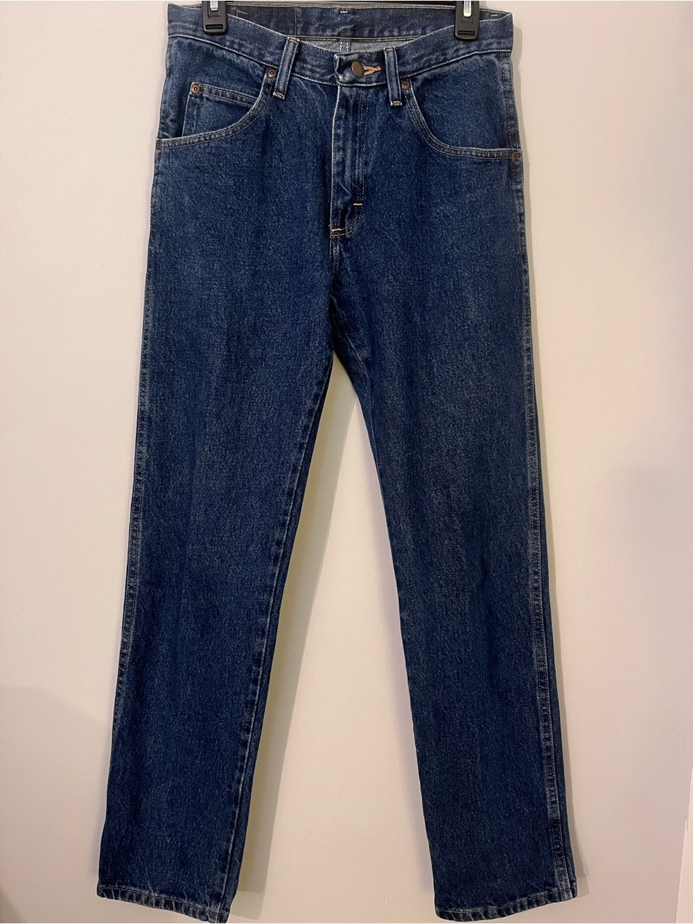 Wrangler Women's Premium Quality Dark Blue Straight-Leg Jeans 29x32